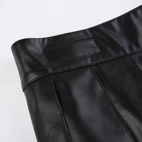 gothic-pu-leather-metal-ring-pleated-skirt-6