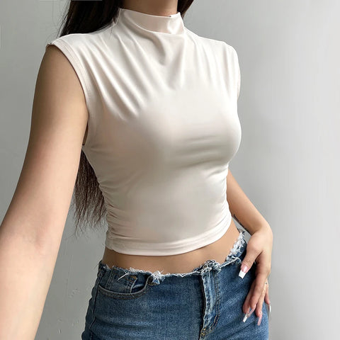 casual-skinny-stand-collar-cropped-top-2