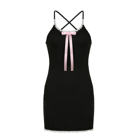 black-lace-bow-halter-backless-dress-5