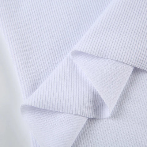 Casual Digital Printing Cropped Skinny Mini Top