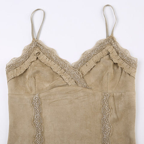 khaki-v-neck-strap-lace-sleeveless-backless-halter-top-7