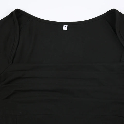 black-square-neck-a-line-flare-sleeve-dress-9
