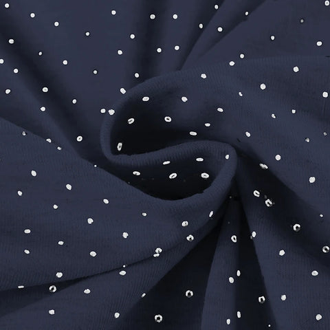 Cute Polka Dot Print Lace Patchwork Top