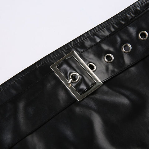 clubwear-black-pu-leather-eyelet-buckle-belt-sexy-tube-strapless-hot-top-4