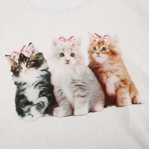 white-cute-cat-print-knit-lace-trim-top-7