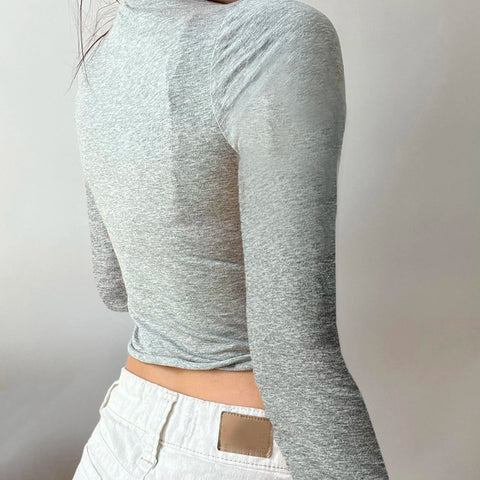 Casual V Neck Buttons Long Sleeves Top