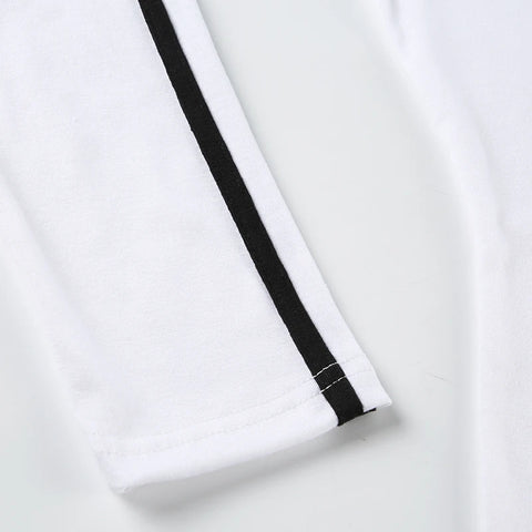 Casual Stripe Digital Printed Top