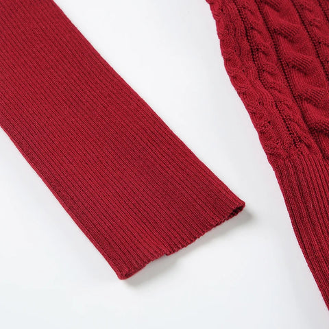 Casual Grey Twisted Hooded Sweater