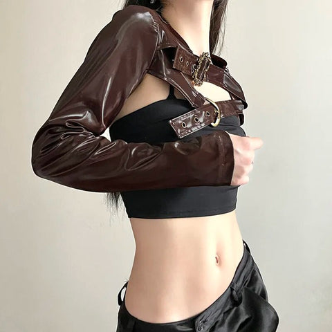 retro-brown-buckle-metal-pu-leather-jacket-2