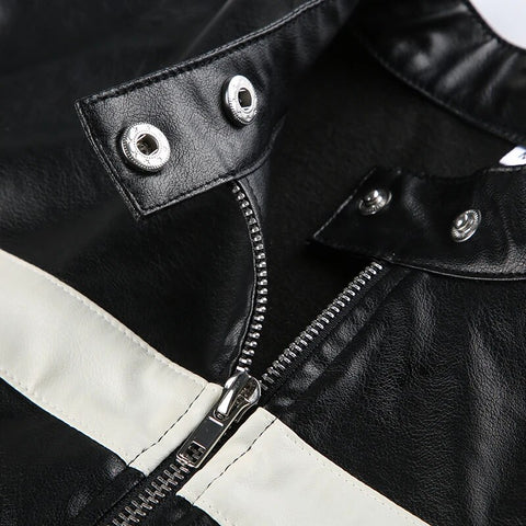 black-stripe-stitched-pu-leather-zip-up-jacket-9