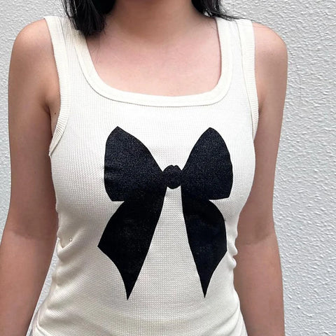casual-bow-printed-sleeveless-knit-top-2