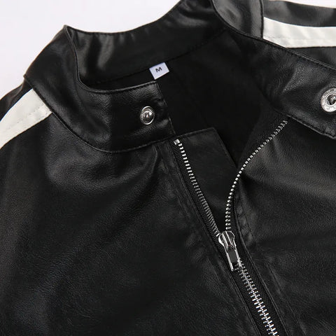 black-leather-zip-up-stand-collar-jacket-coat-6