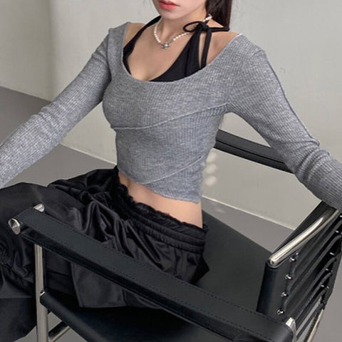 casual-ribbed-knit-patched-long-sleeve-skinny-crop-top-3