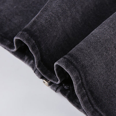 grey-zipper-rivet-punk-sexy-denim-skinny-short-top-9