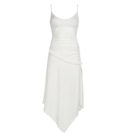 white-strap-asymmetrical-frill-long-dress-4