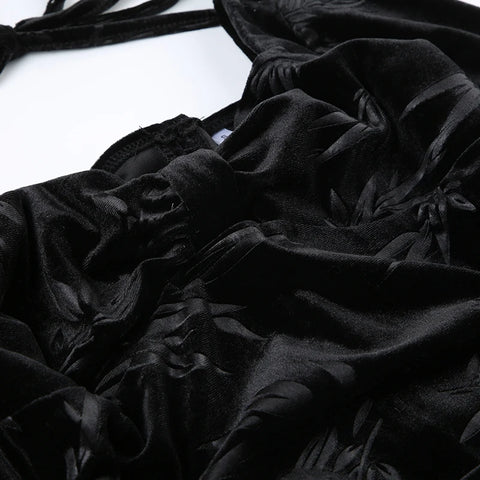 elegant-black-velour-faux-fur-jacquard-dress-6