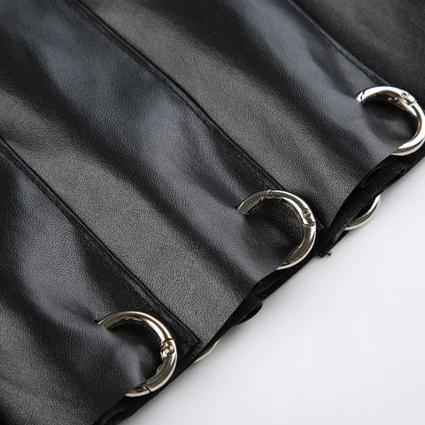 gothic-pu-leather-metal-ring-pleated-skirt-8