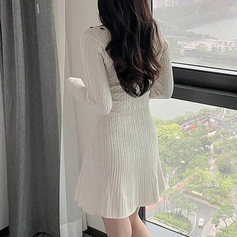 sweet-square-neck-knitted-a-line-sweater-dress-3