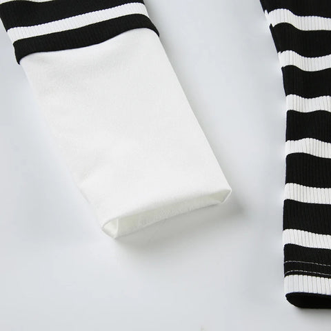 Cute Digital Letter Printed Buttons Top