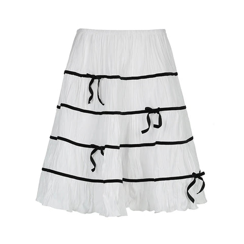 sweet-bow-loose-stripe-stitching-a-line-midi-skirt-4