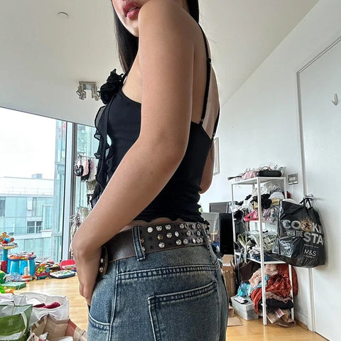 black-flowers-frill-mesh-halter-top-3