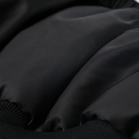 black-off-shoulder-buckle-buttons-puffer-coat-8