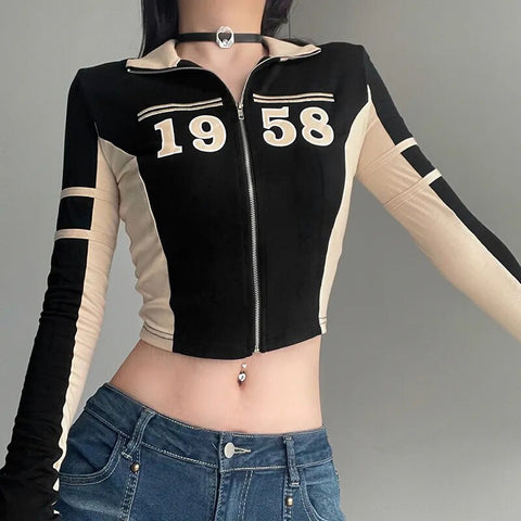 black-patchwork-zip-up-turtleneck-coat-2