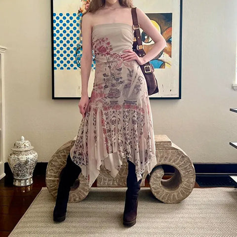 skin-strapless-flowers-printed-mesh-dress-2