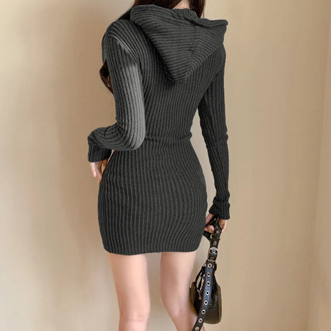 basic-hooded-slim-knitted-long-sleeves-dress-7