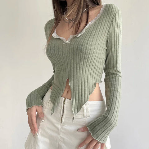 retro-sweet-bow-irregular-knit-top-4