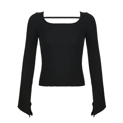 basic-black-flare-sleeve-slim-backless-cropped-top-5