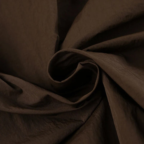 Brown Stripe Loose Letter Print Hoodie-12