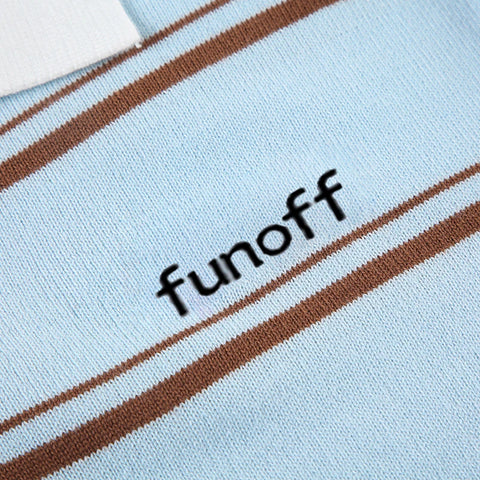 Grey Stripe Cropped Letter Pullover Sweater