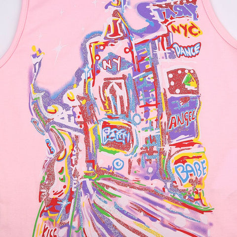 pink-cute-graphic-printing-sleeveless-top-7