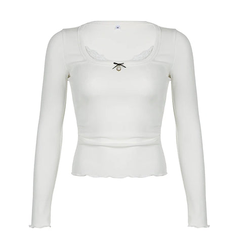 casual-white-bow-lace-trim-top-4