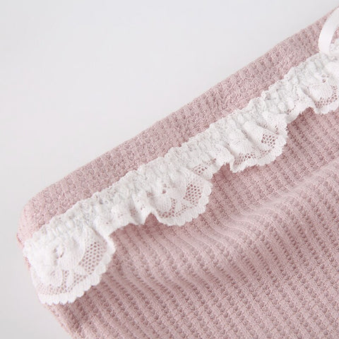 sweet-cute-pink-lace-trim-tube-bow-top-5