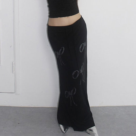 black-low-waited-drawstring-long-skirt-3