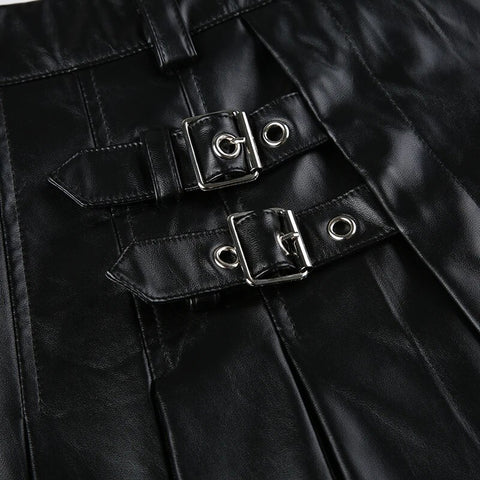 punk-black-pu-leather-low-waist-skirt-5
