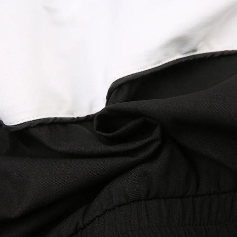 black-white-patchwork-zip-up-turtleneck-short-jacket-11