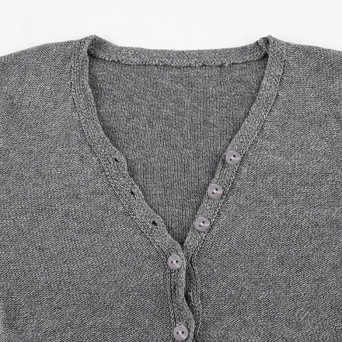 casual-grey-v-neck-cardigan-buttons-sweater-6