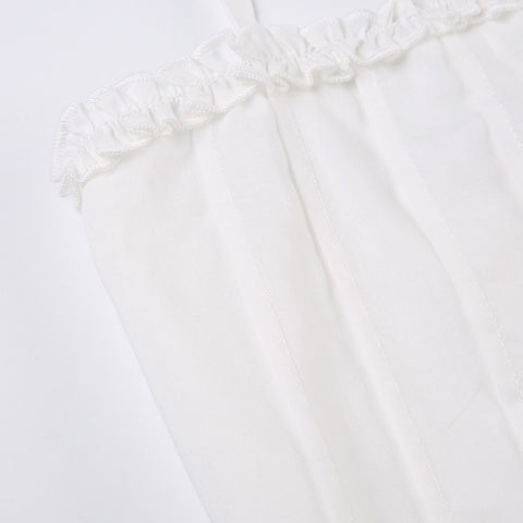 white-strap-ruffles-frill-slit-buttons-halter-top-8