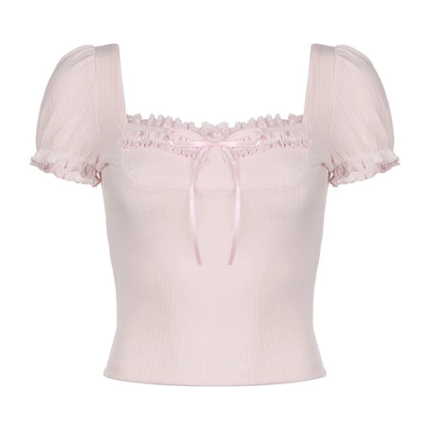 sweet-pink-lace-trim-ruched-bow-crop-top-5
