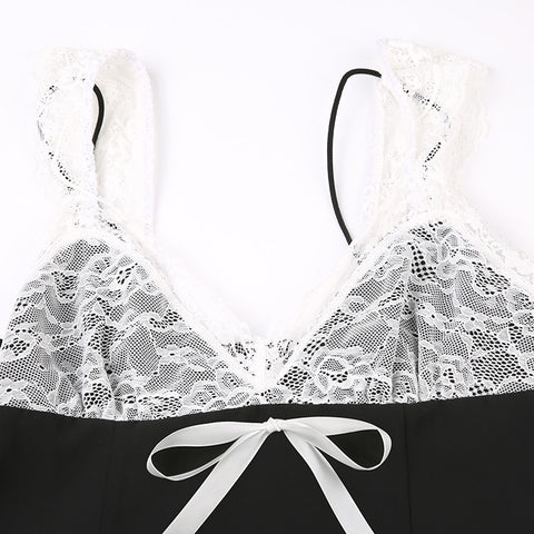 black-lace-patchwork-chiffon-backless-sexy-sleeveless-bow-mini-dress-4