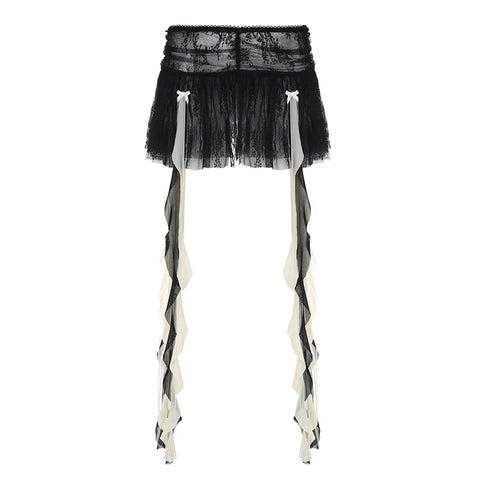 black-lace-ruffles-see-through-bow-skirt-4