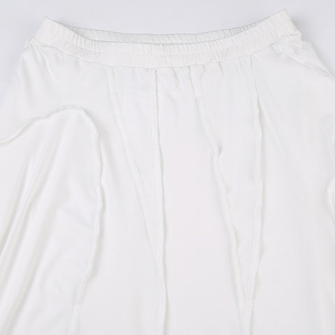 white-low-waist-loose-irregular-hem-skirt-4