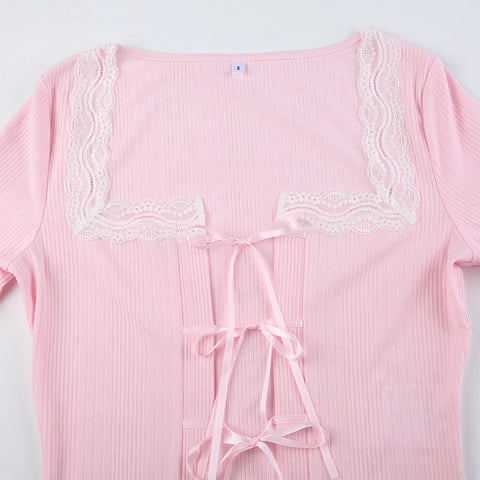 pink-square-neck-bow-lace-spliced-top-5
