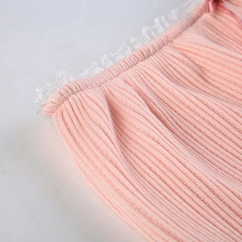 pink-lace-trim-bow-two-pieces-set-10