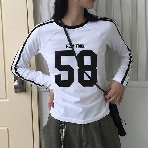 Casual Stripe Digital Printed Top