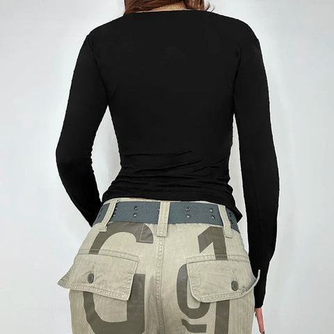 black-bow-lace-trim-letter-printed-top-3