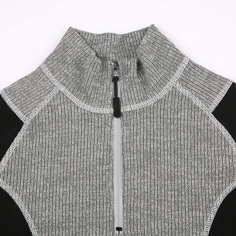 grey-knitted-ribbed-zipper-long-sleeve-top-4